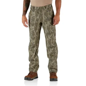 Calças Relaxed Straight Rugged Flex® com padrão de camuflagem «Duck»