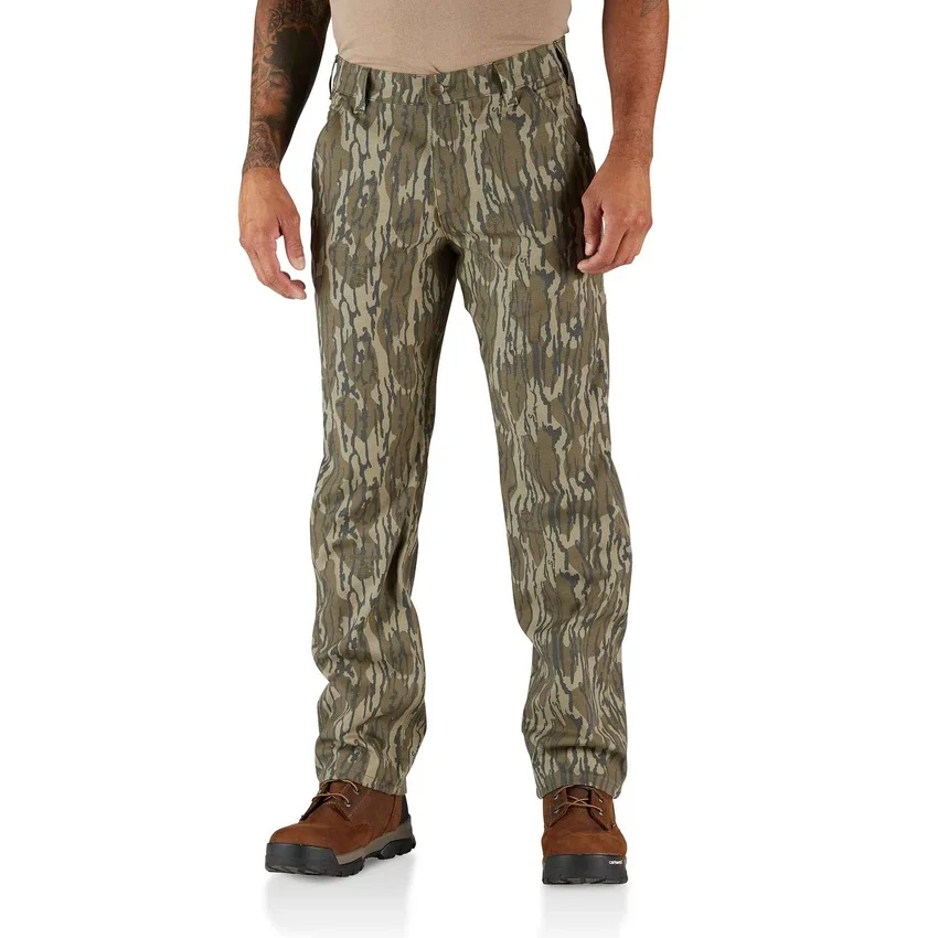 Calças Relaxed Straight Rugged Flex® com padrão de camuflagem «Duck»