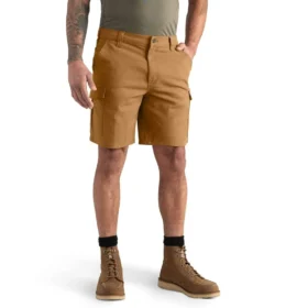 Calções cargo de lona Rigby de 9" com corte descontraído - Calções de trabalho