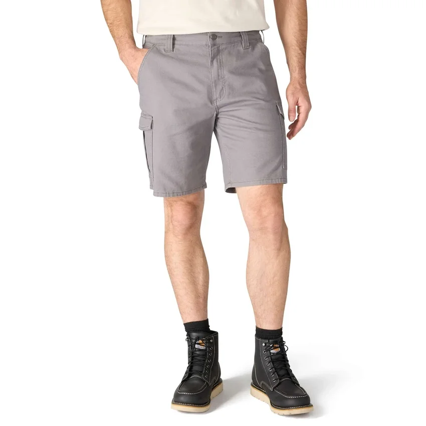 Calções cargo de lona Rigby de 9" com corte descontraído - Calções de trabalho