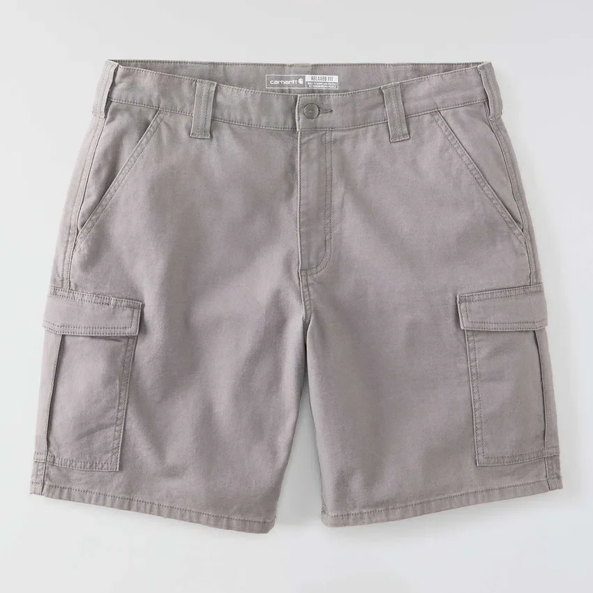 Calções cargo de lona Rigby de 9" com corte descontraído - Calções de trabalho