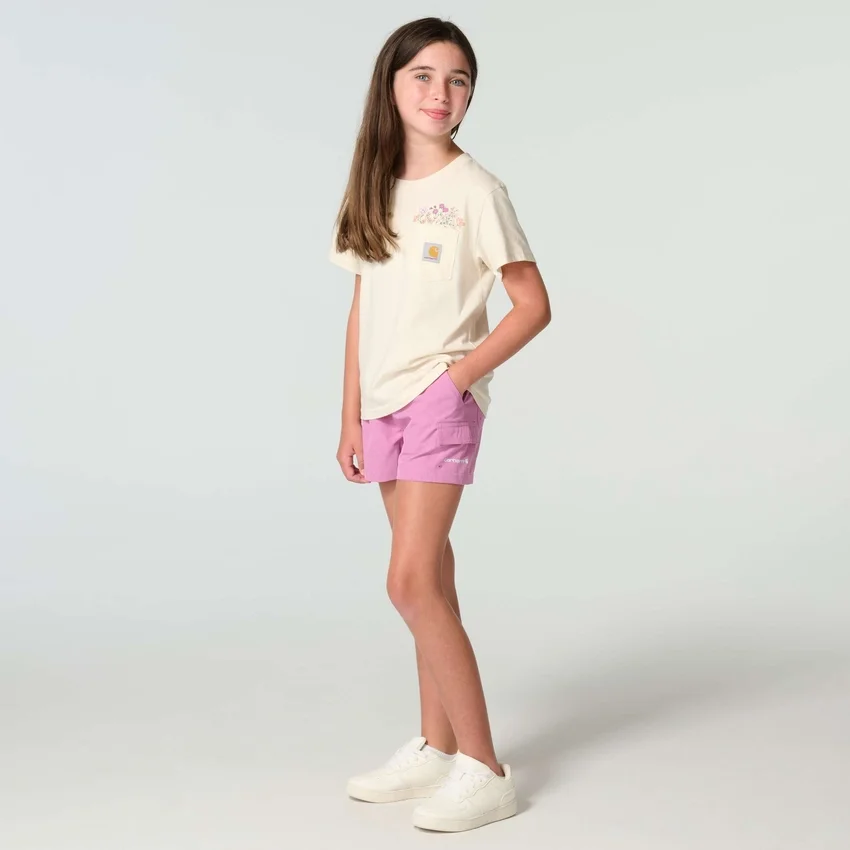 Calções de camuflagem tecidos Rugged Flex® com cintura elástica para meninas (Crianças/Jovens)