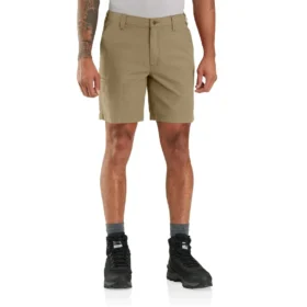 Calções de lona Rigby de 8" com corte descontraído - Calções de trabalho