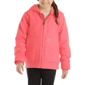 Camisa Active Jac com manguitos longos para meninas, em flanela com forro Sherpa (Crianças/Jovens)