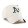 Camisa de basebol dos Athletics de 1947, sem tingir, modelo «Clean Up»