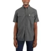 Camisa de chambray com manguitos curtos e corte largo Fort para homem - Camisas de trabalho para homem