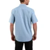 Camisa de chambray com manguitos curtos e corte largo Fort para homem - Camisas de trabalho para homem