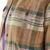 Camisa de flanela com manguitos longos e corte descontraído da série de fibras Tencel™ para mulher