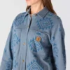 Camisa de malha Durham para mulher