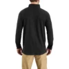 Camisa de manguitos compridos com zíper de um quarto para homem, da linha Force, com absorção de humidade