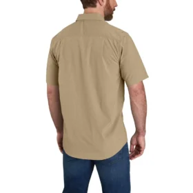 Camisa de manguitos curtos de corte descontraído Force Sun Defender™ em chambray para homem – Camisas com proteção solar