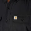 Camisa de manguitos curtos de corte descontraído Force Sun Defender™ em chambray para homem - Camisas com proteção solar