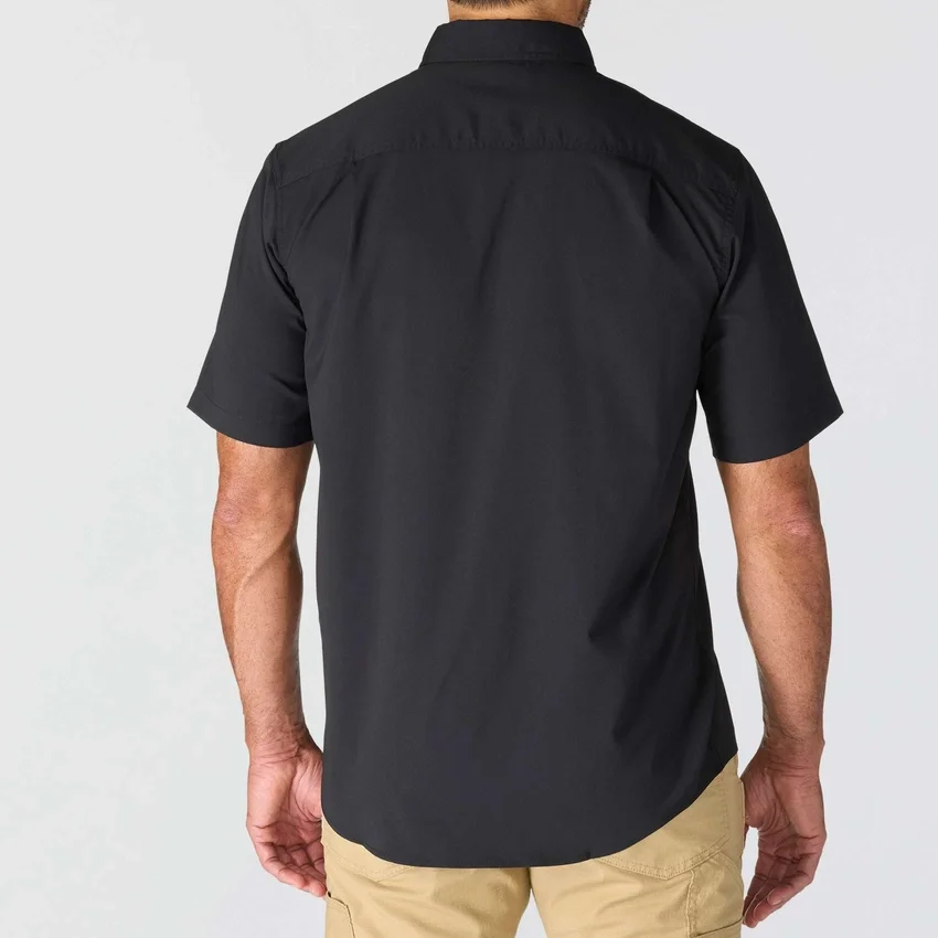 Camisa de manguitos curtos de corte descontraído Force Sun Defender™ em chambray para homem - Camisas com proteção solar