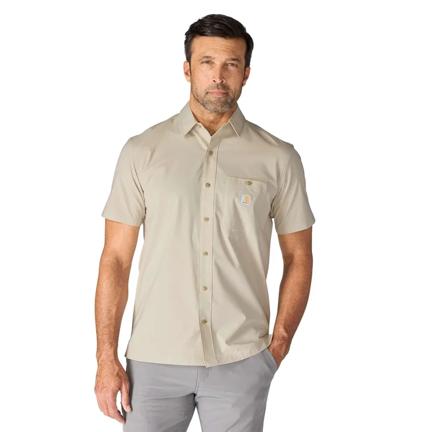 Camisa de manguitos curtos masculina Force Sun Defender™ de corte descontraído - Camisas com proteção solar