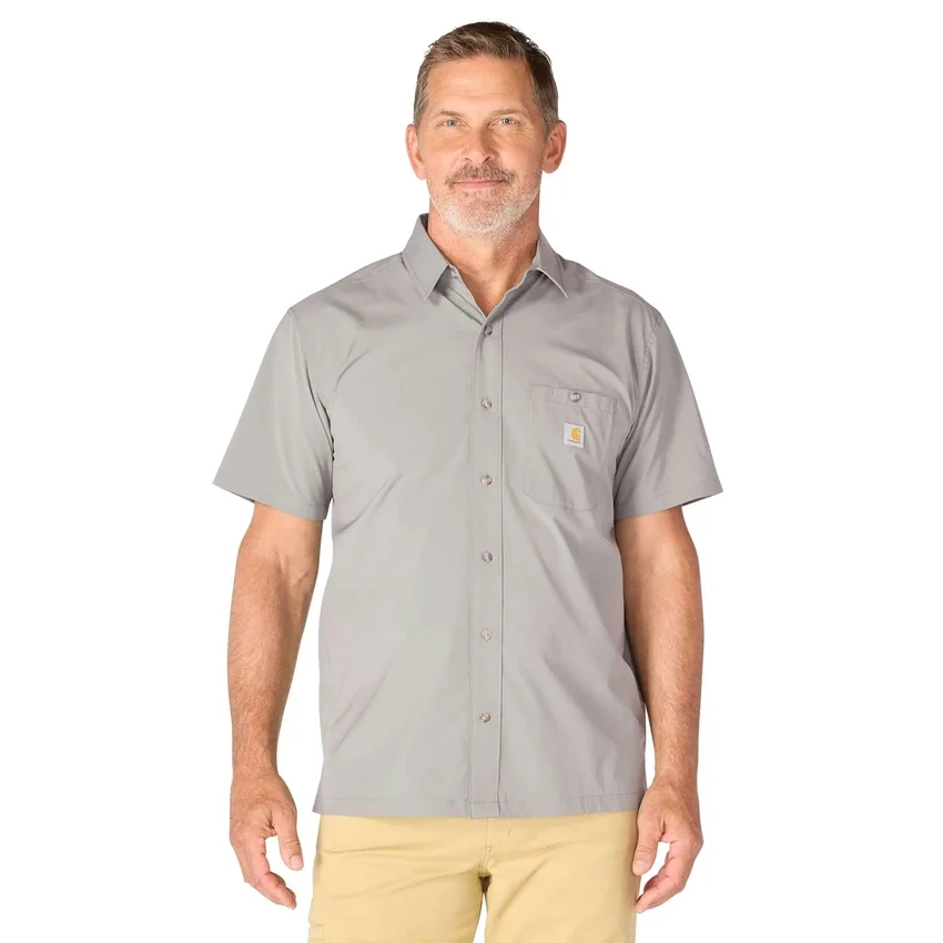 Camisa de manguitos curtos masculina Force Sun Defender™ de corte descontraído - Camisas com proteção solar