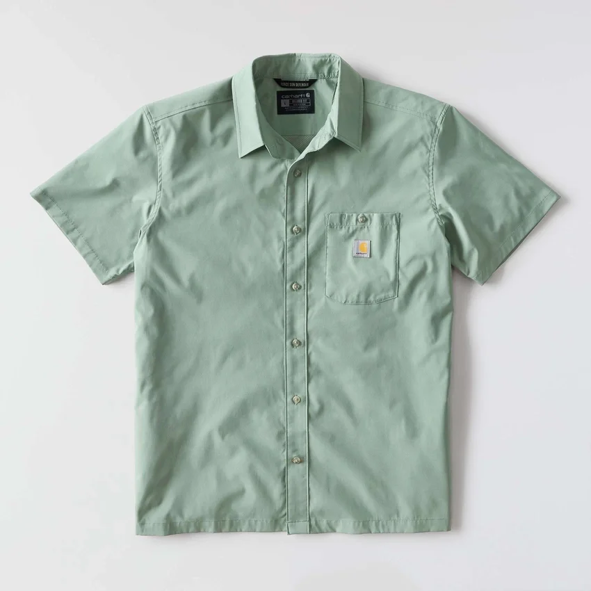Camisa de manguitos curtos masculina Force Sun Defender™ de corte descontraído - Camisas com proteção solar