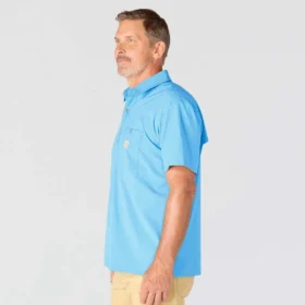 Camisa de manguitos curtos masculina Force Sun Defender™ de corte descontraído – Camisas com proteção solar