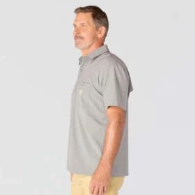 Camisa de manguitos curtos masculina Force Sun Defender™ de corte descontraído – Camisas com proteção solar