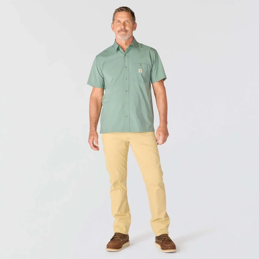 Camisa de manguitos curtos masculina Force Sun Defender™ de corte descontraído - Camisas com proteção solar