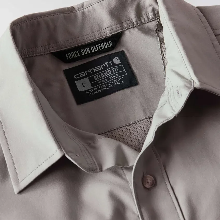 Camisa de manguitos curtos masculina Force Sun Defender™ de corte descontraído - Camisas com proteção solar