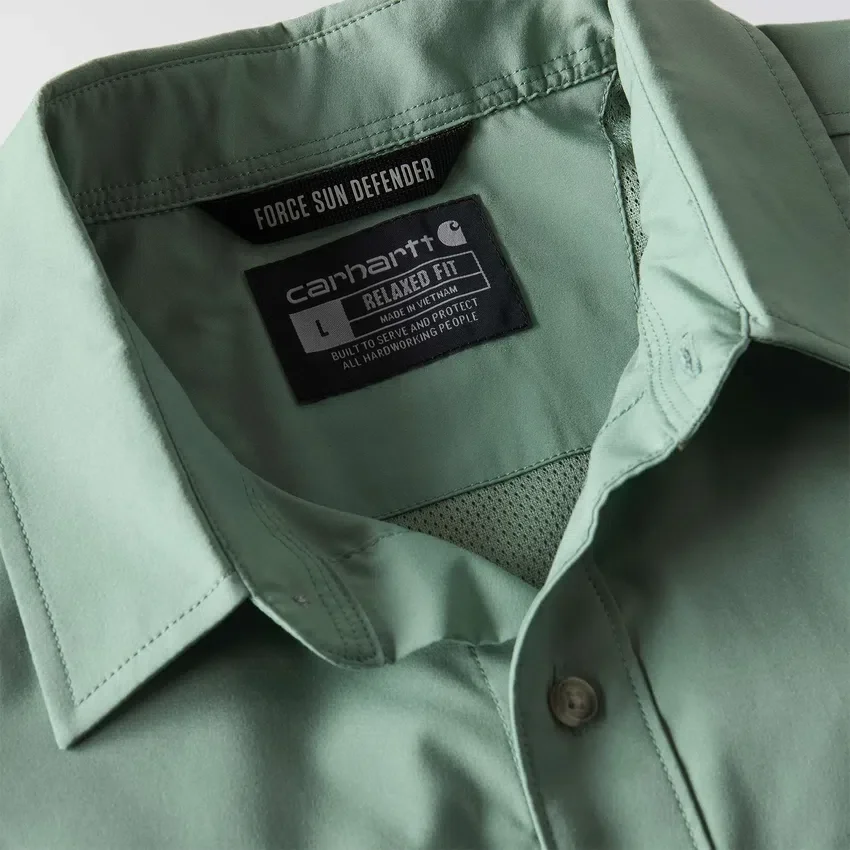 Camisa de manguitos curtos masculina Force Sun Defender™ de corte descontraído - Camisas com proteção solar
