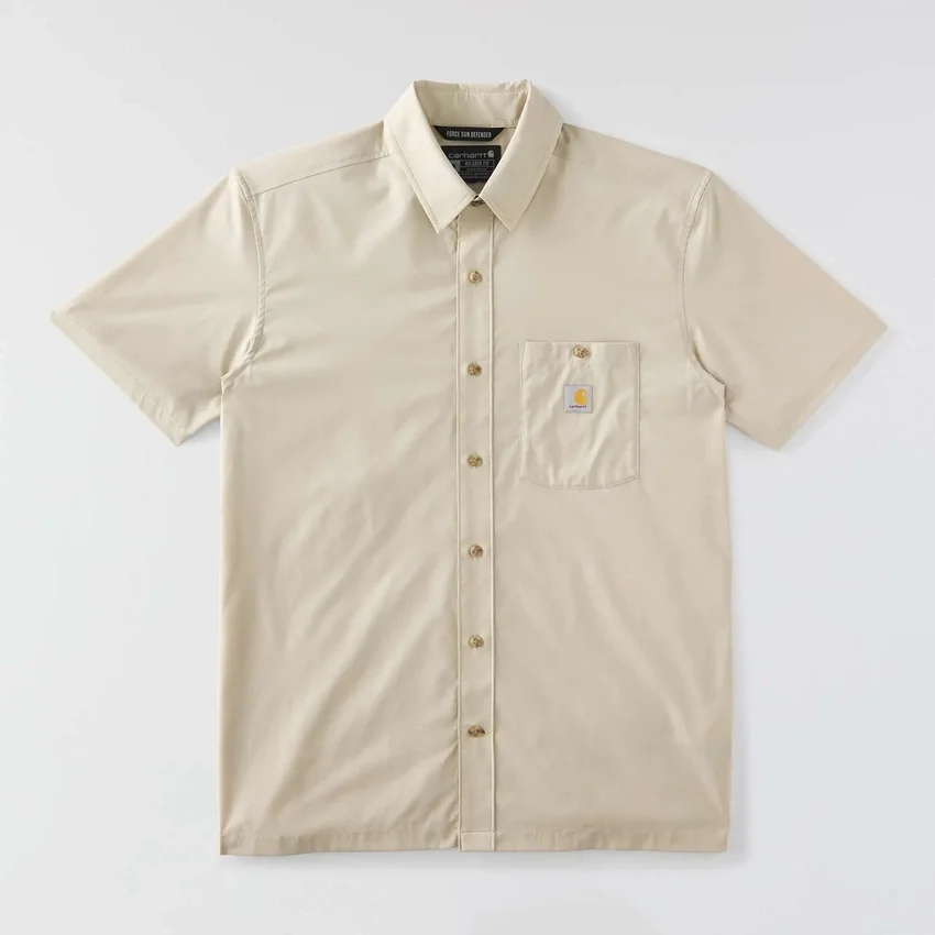 Camisa de manguitos curtos masculina Force Sun Defender™ de corte descontraído - Camisas com proteção solar