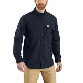 Camisa de manguitos longos de corte descontraído Force Sun Defender™ em chambray para homem - Camisas com proteção solar