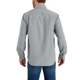 Camisa de manguitos longos de corte descontraído Force Sun Defender™ em chambray para homem – Camisas com proteção solar