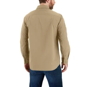 Camisa de manguitos longos de corte descontraído Force Sun Defender™ em chambray para homem – Camisas com proteção solar