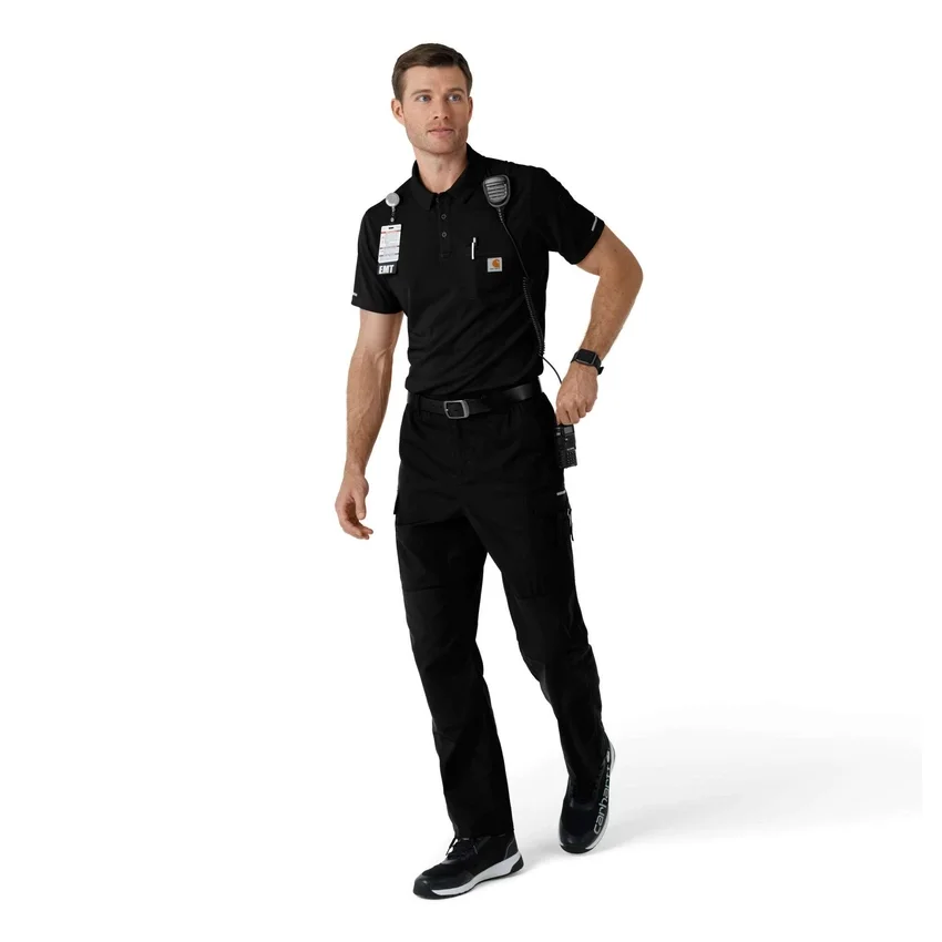 Camisa de polo de manguitos cortos leves Rugged Flex® Rscu para uso clínico