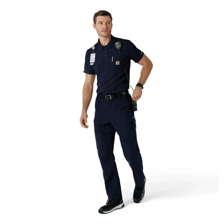 Camisa de polo de manguitos cortos leves Rugged Flex® Rscu para uso clínico