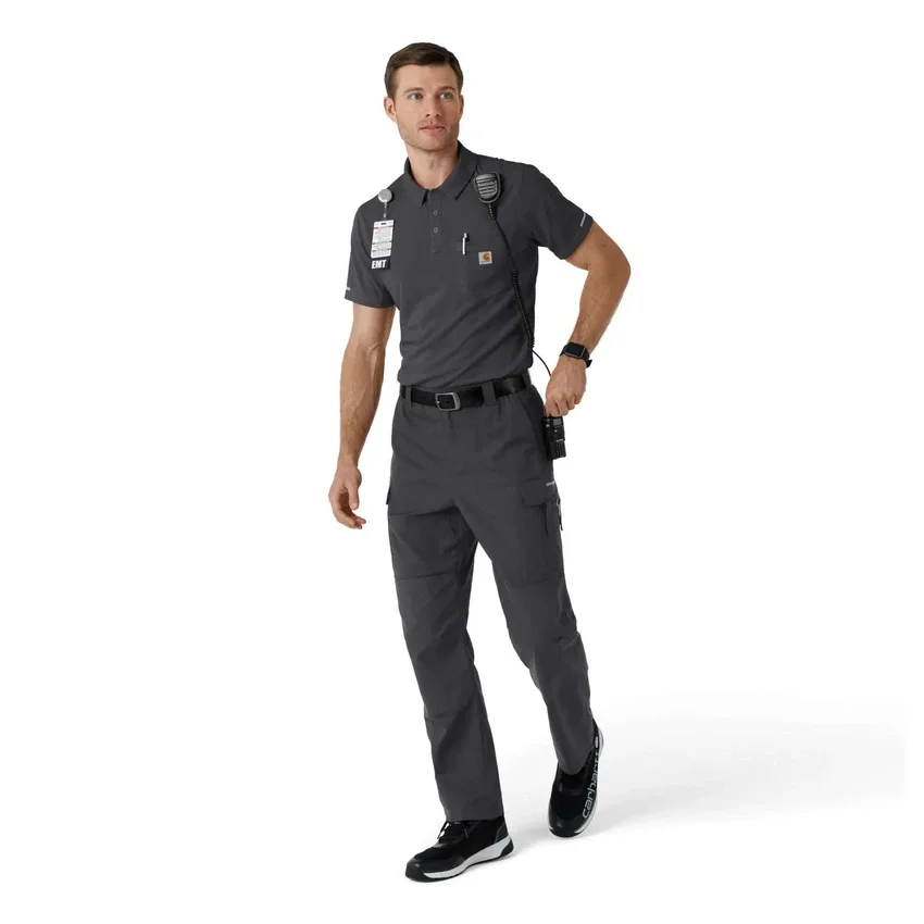 Camisa de polo de manguitos cortos leves Rugged Flex® Rscu para uso clínico
