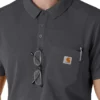 Camisa de polo de manguitos cortos leves Rugged Flex® Rscu para uso clínico