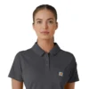Camisa de polo médica feminina de manguitos curtos Rugged Flex® Rscu Lightweight