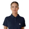 Camisa de polo médica feminina de manguitos curtos Rugged Flex® Rscu Lightweight