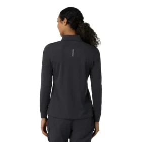 Camisa de polo médica feminina Rugged Flex® Rscu de manguitos longos e tecido pesado