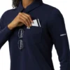 Camisa de polo médica feminina Rugged Flex® Rscu de manguitos longos e tecido pesado