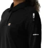 Camisa de polo médica feminina Rugged Flex® Rscu de manguitos longos e tecido pesado
