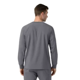 Camisa de trabalho de manguitos compridos com gola redonda Force Cross-Flex