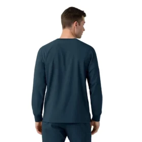 Camisa de trabalho de manguitos compridos com gola redonda Force Cross-Flex