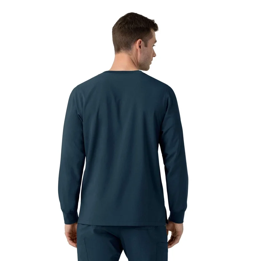 Camisa de trabalho de manguitos compridos com gola redonda Force Cross-Flex