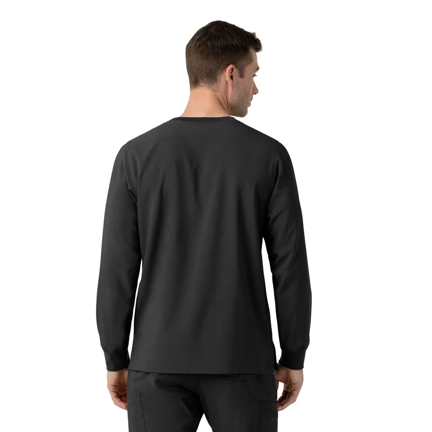 Camisa de trabalho de manguitos compridos com gola redonda Force Cross-Flex