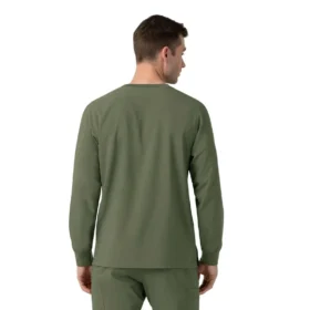 Camisa de trabalho de manguitos compridos com gola redonda Force Cross-Flex