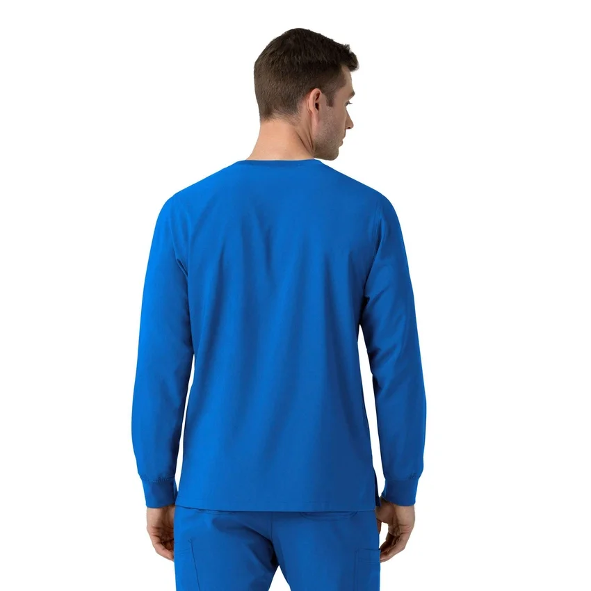 Camisa de trabalho de manguitos compridos com gola redonda Force Cross-Flex