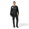 Camisa de trabalho de manguitos compridos com gola redonda Force Cross-Flex