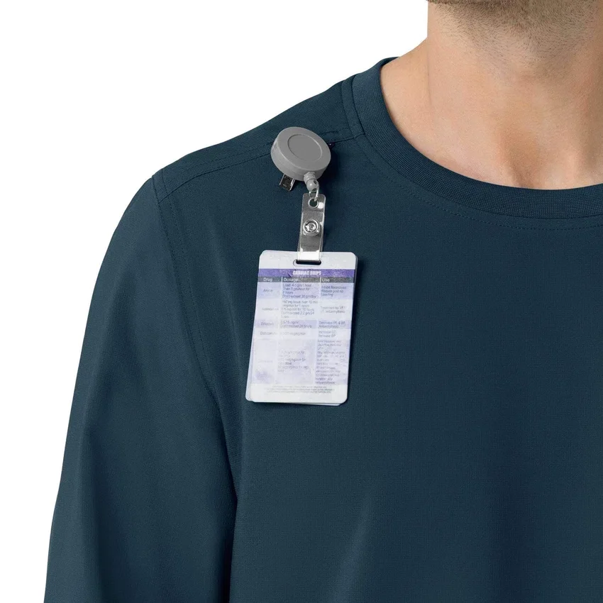 Camisa de trabalho de manguitos compridos com gola redonda Force Cross-Flex