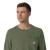 Camisa de trabalho de manguitos compridos com gola redonda Force Cross-Flex