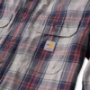 Camisa masculina de manguitos longos em sarja xadrez, corte largo - Camisas resistentes ao fogo