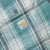 Camisa masculina de manguitos longos em sarja xadrez, corte largo - Camisas resistentes ao fogo