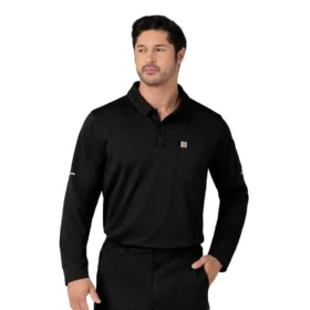 Camisa Polo de Manguitos Longos Rugged Flex® Rscu Heavyweight para Profissionais de Saúde